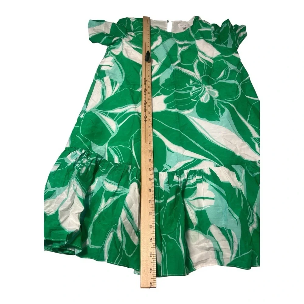 Milly Stencil-Floral Brynn Cotton Mini Dress Summer Beach Tropical Size 2 M1‎